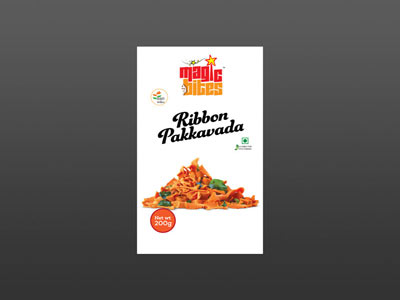 ribbon pakkavada label design